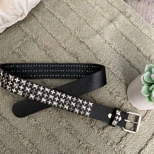 Black Belt with Silver Studs